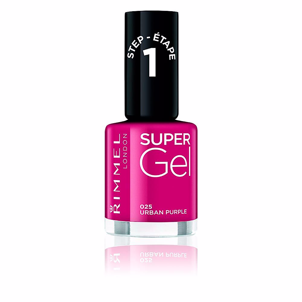 Лак для ногтей Kate super gel nail polish Rimmel london, 12 мл, 025-urban purple уф лампа для ногтей esperanza topaz ebn006