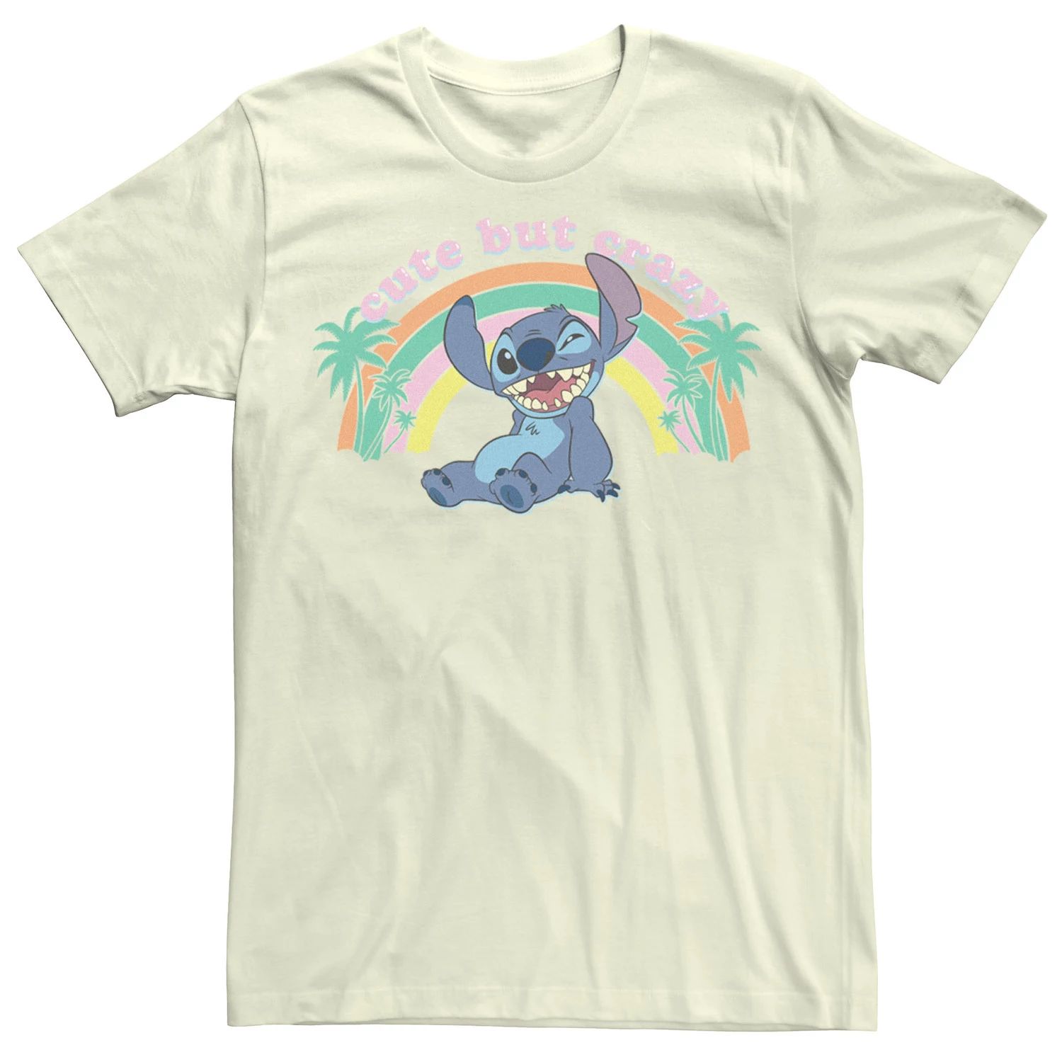Мужская футболка Disney Lilo & Stitch Cute But Crazy Stitch Licensed Character