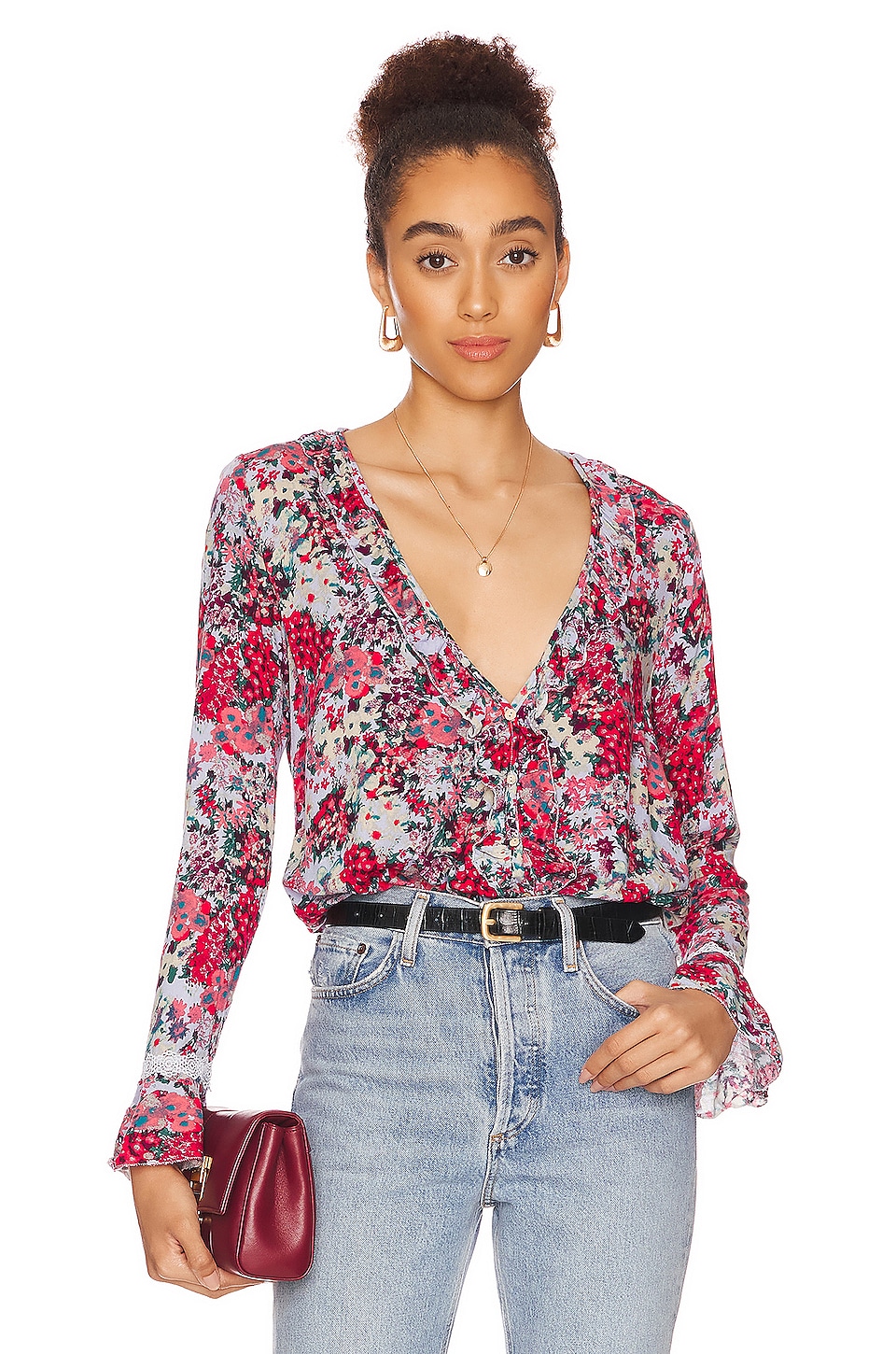 Боди Free People Heat Wave, цвет Rose Garden Combo