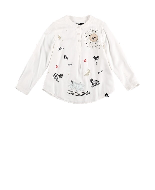 

Блузка с длинными рукавами Desigual, белый