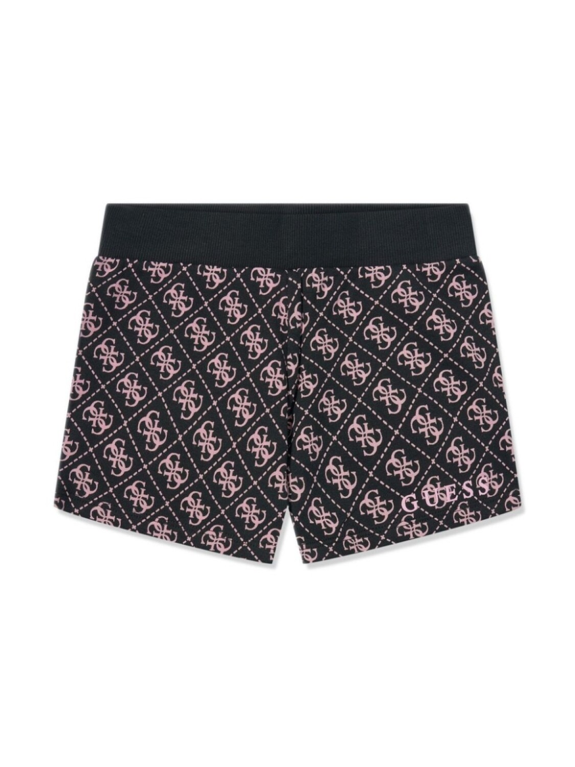 

guess kids шорты с логотипом, черный