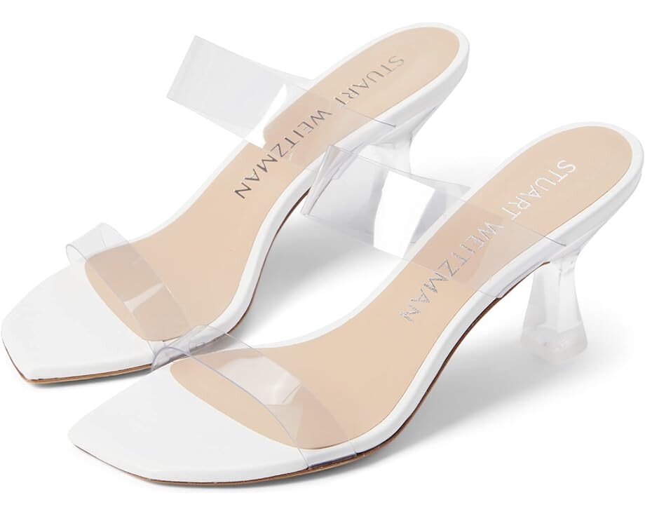 

Туфли Stuart Weitzman Kristal Clear Sandal, цвет Clear/White
