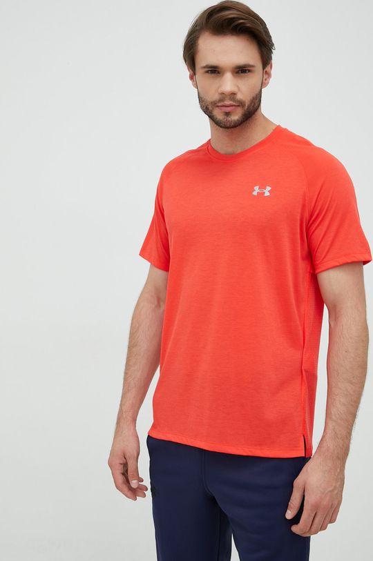 Футболка для бега Streaker Under Armour, красный беговая футболка under armour силуэт полуприлегающий быстросохнущая размер s синий серый