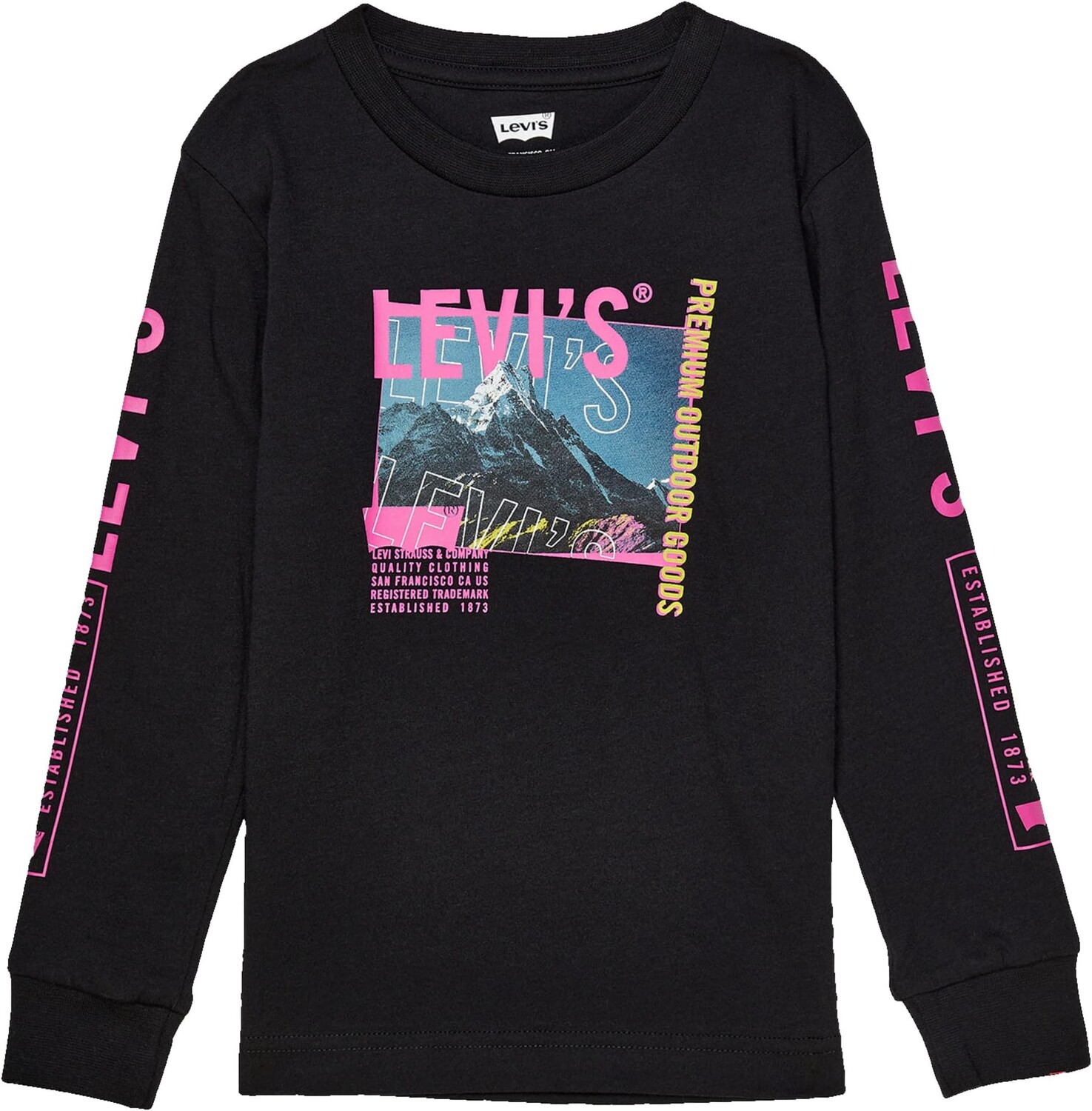 

Футболка Levi'S Premium Goods Long Sleeve Tee, черный