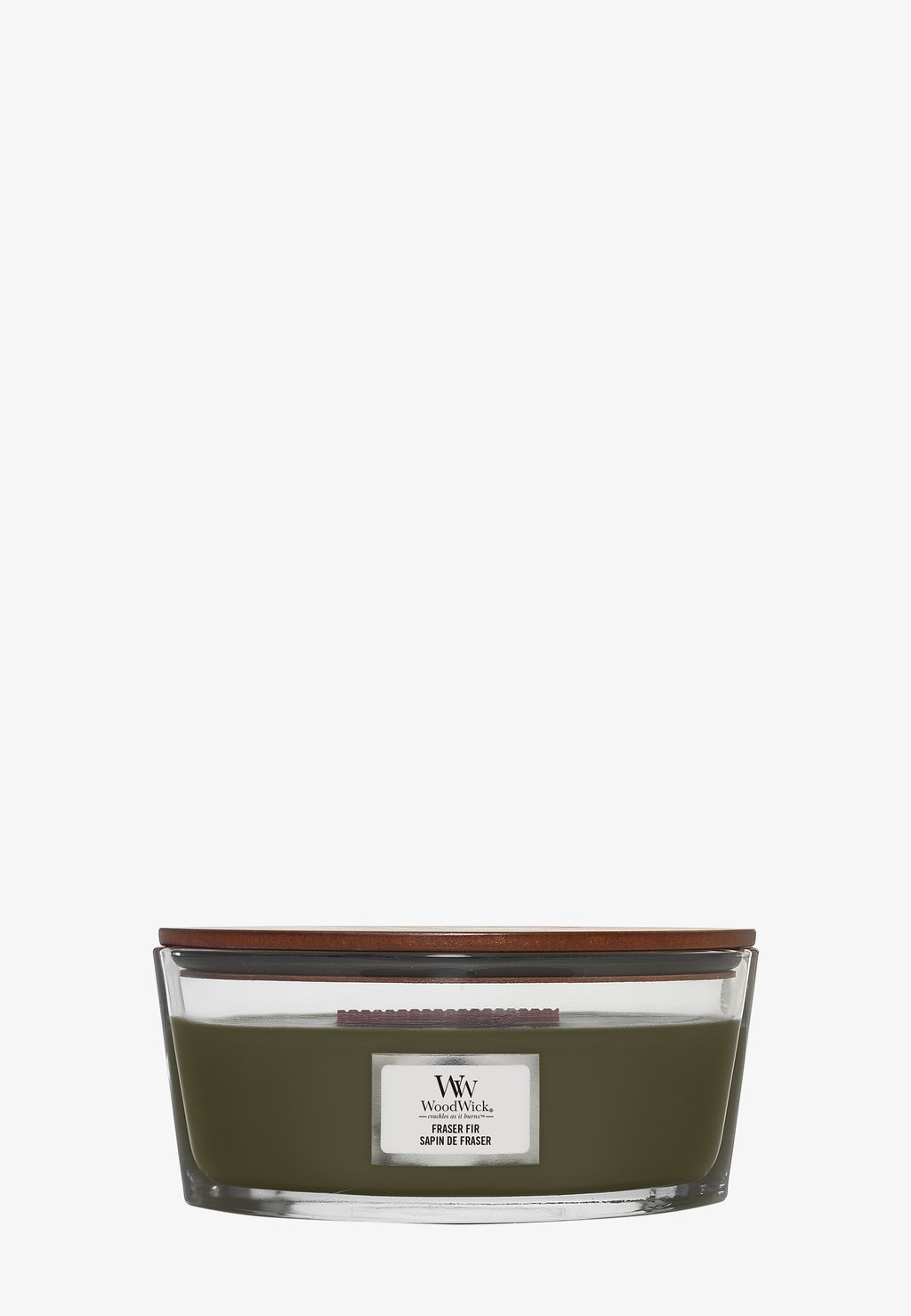Ароматическая свеча Ellipse Fraser Fir Woodwick, зеленый ароматическая свеча ellipse jar warm wool woodwick бежевый