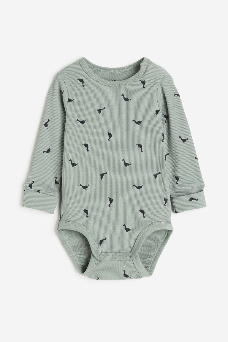 

Боди с регулируемым кроем и длинными рукавами H&M
