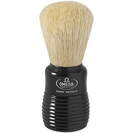 

Помазок для бритья OMEGA Pure Bristles #10810 Черный Шелковый Пластик Черный
