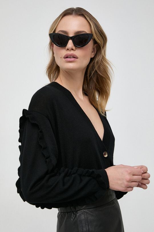 

Шерстяной кардиган Pinko, черный