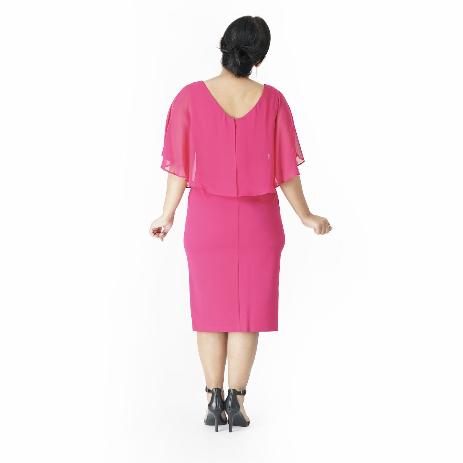 

Платье миди с накидкой Petite Connected Apparel Connected Apparel