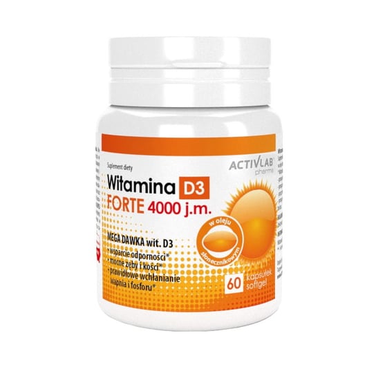 ActivLab, Витамин D3 Форте 4000 60 капсул