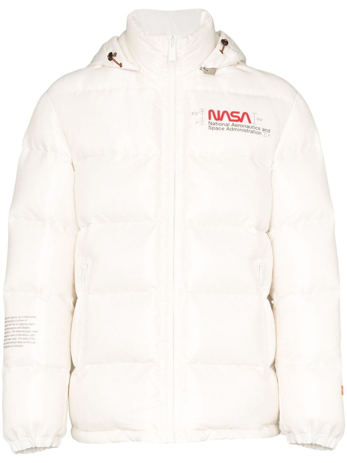 

Heron Preston пуховик NASA Space, белый