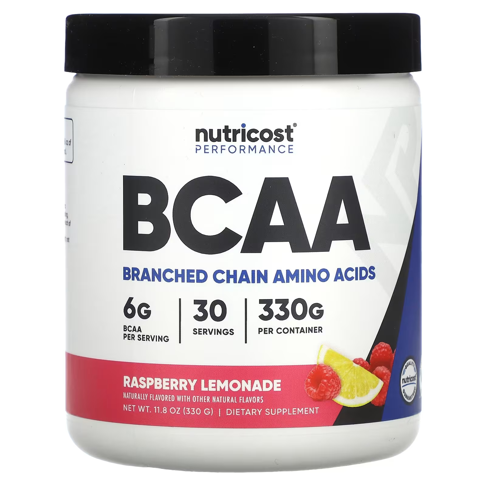 Пищевая добавка Nutricost Performance BCAA с малиновым лимонадом, 330 г life extension аминокислоты с разветвленной цепью 90 капсул