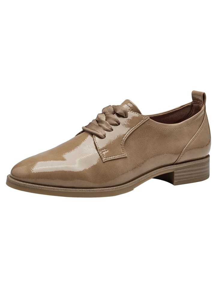 

Элегантные туфли на шнуровке Tamaris Halbschuh, цвет camel paten