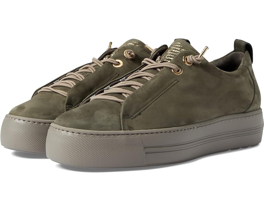 

Кроссовки Paul Green Faye Sneaker, цвет Olive Nubuk