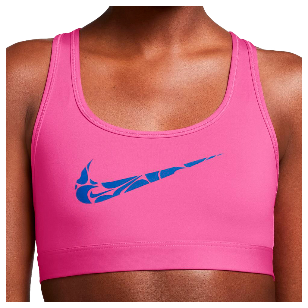 Спортивный бюстгальтер Nike Women's Swoosh Light Support Bra, цвет Alchemy Pink/Hyper Royal