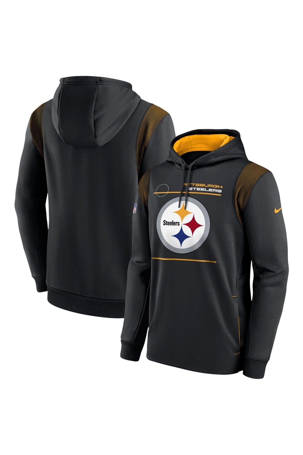 

Толстовка Nike Fanatics Pittsburgh Steelers Side Therma Nike, черный