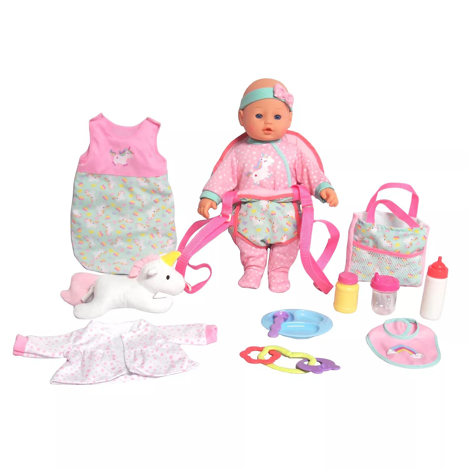 Дорожный набор для куколки Dream Collection 16 дюймов - розовый Dream Collection