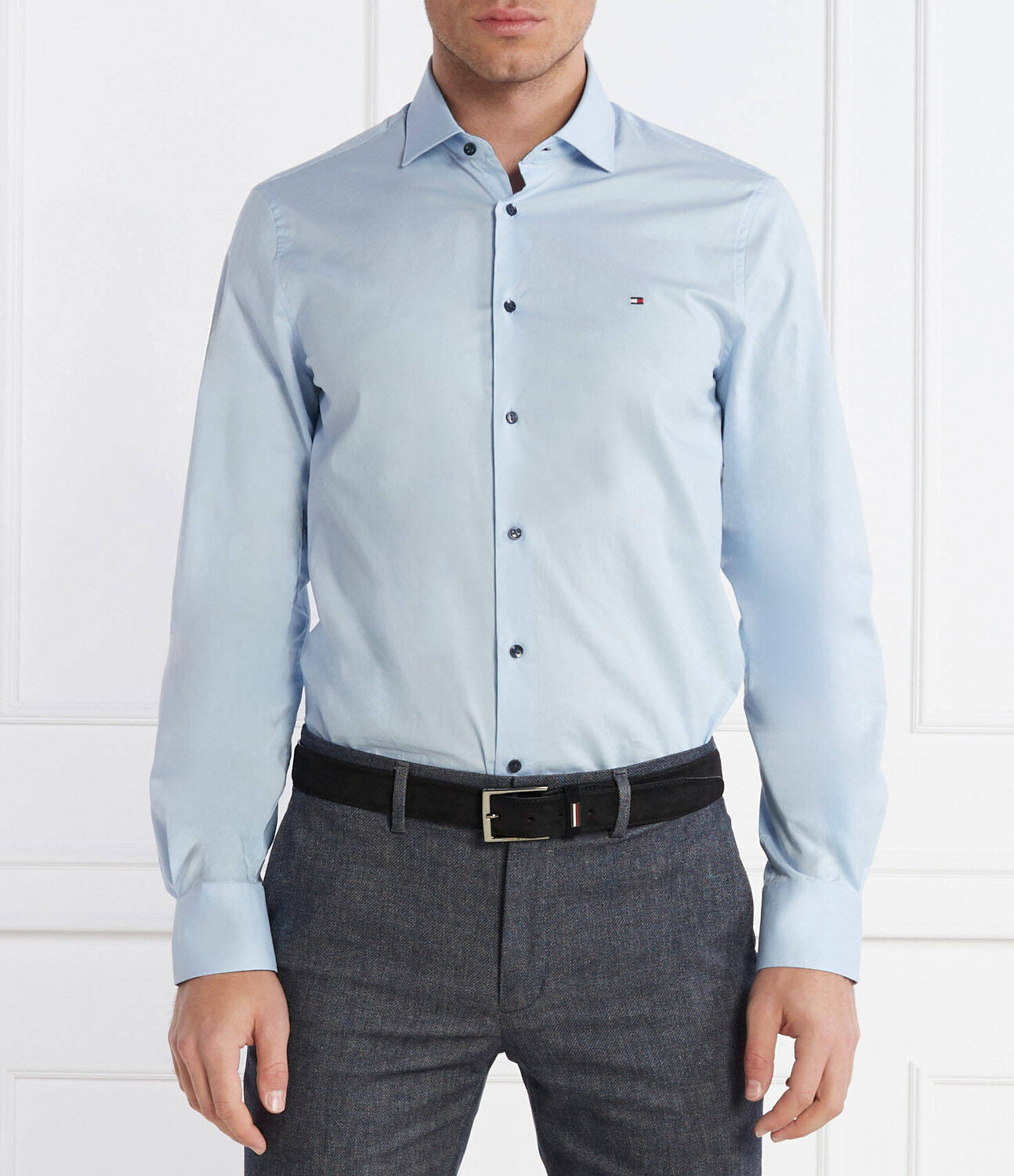 

Рубашка Tommy Hilfiger Slim Fit stretch, синий
