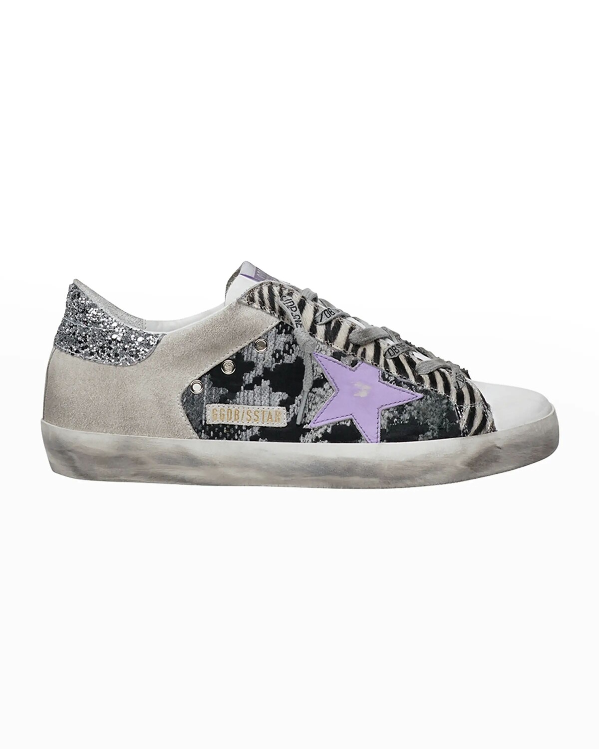 

Кроссовки Superstar с животным принтом Golden Goose, цвет Gray Pattern