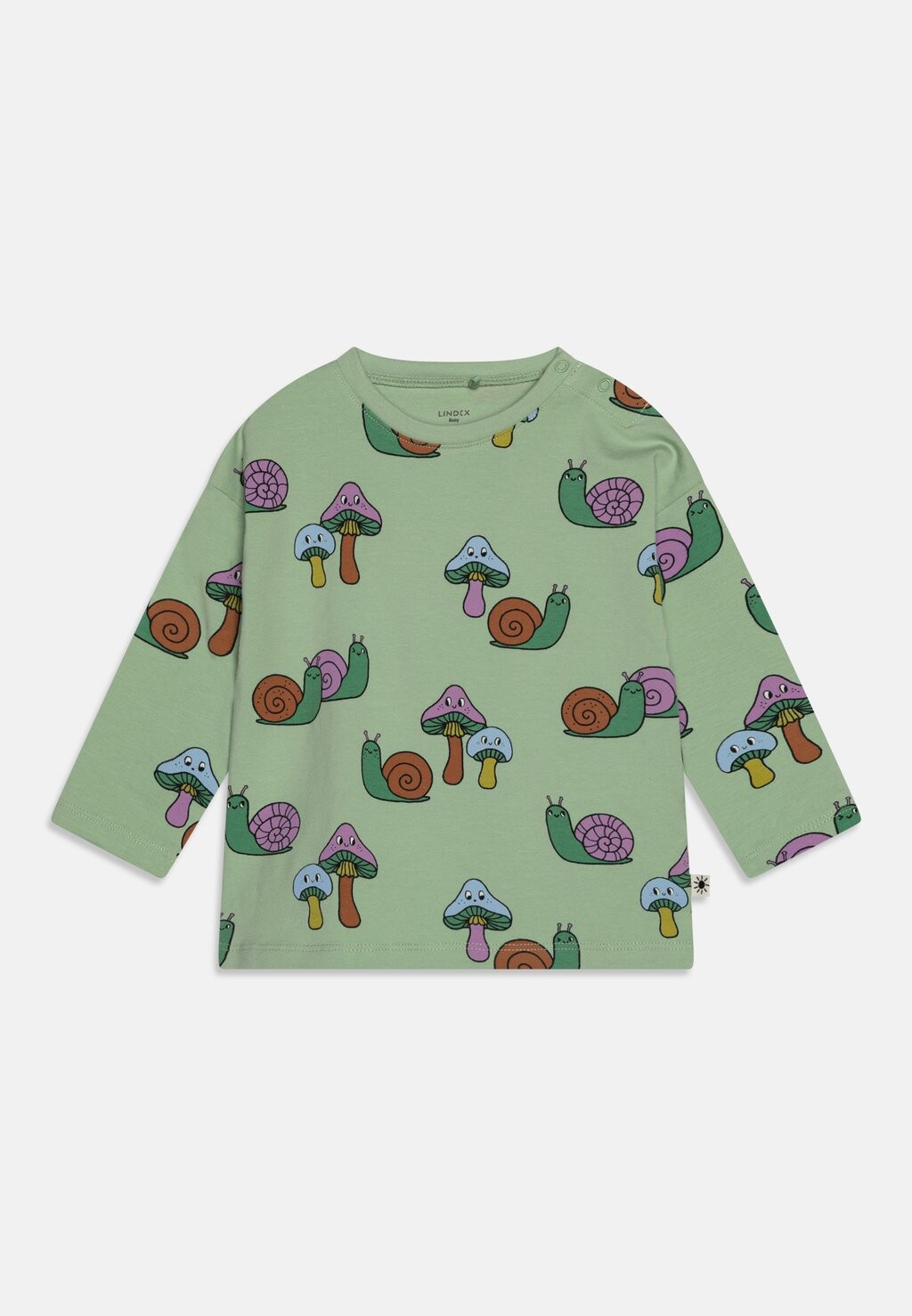

Футболка с длинным рукавом Top Snail Unisex Lindex, цвет light dusty green