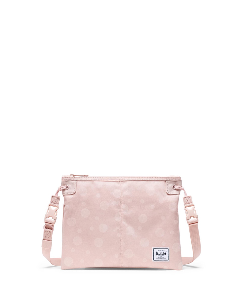 Женская сумка через плечо из розовой ткани на молнии Herschel, розовый женская сумка через плечо из бежевой ткани на молнии herschel бежевый