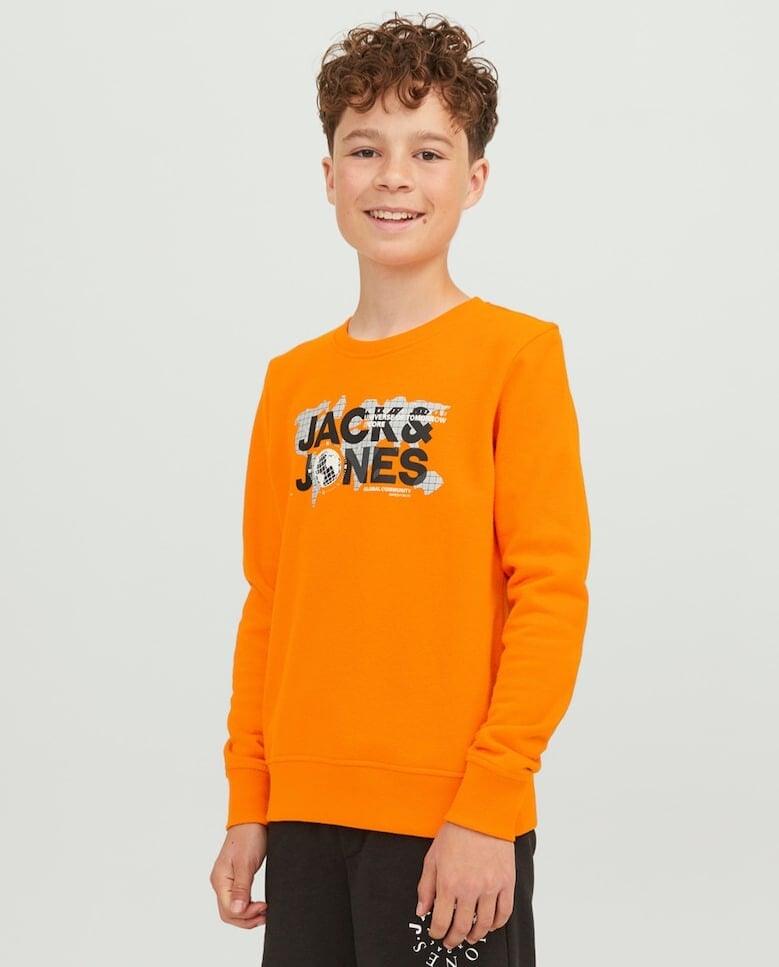 

Толстовка для мальчика с круглым вырезом Jack & Jones, оранжевый