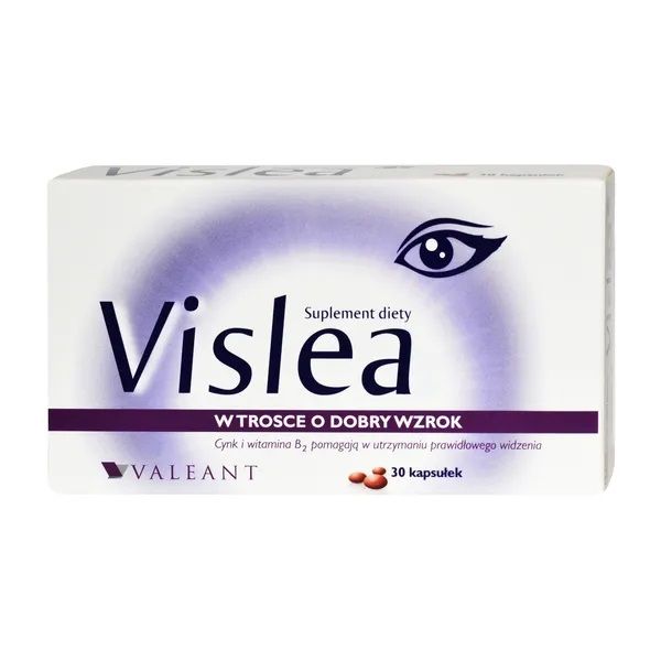 Капсулы для улучшения зрения Vislea Kapsułki, 30 шт витамин с 2000мг цинк 25мг activlab порошок 500г l аскорбиновая кислота для иммунитета кожи лица
