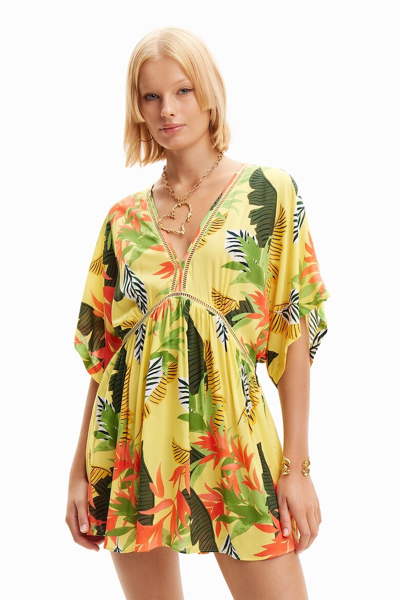 

Пляжное платье с точечным принтом Desigual, желтый