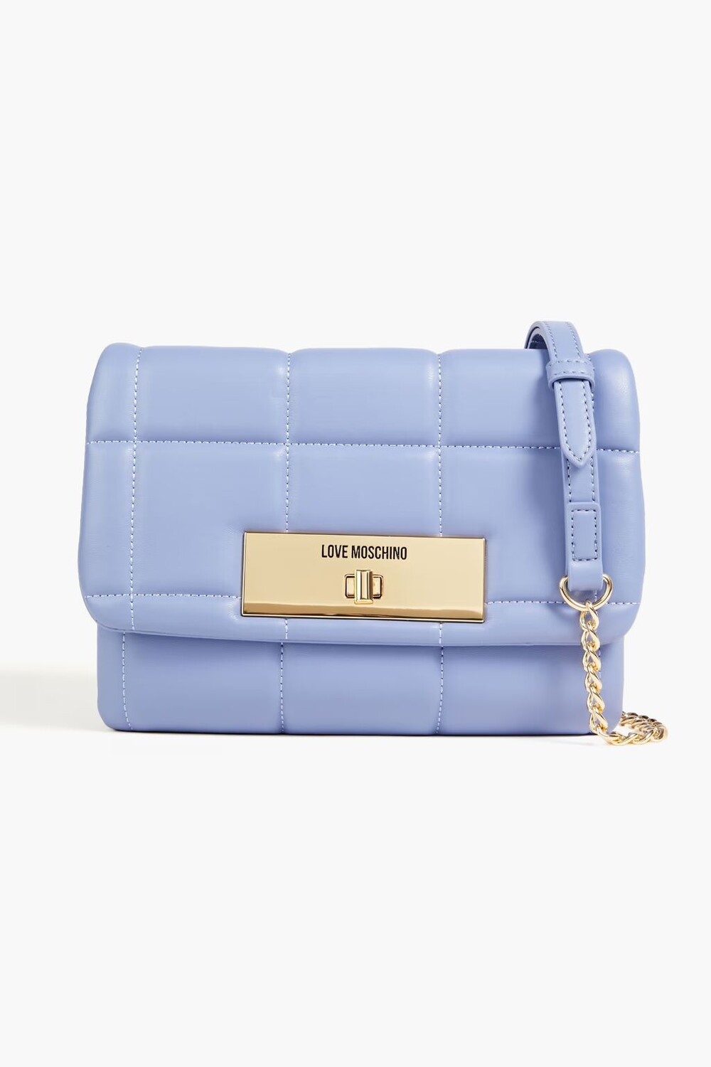 

Стеганая сумка через плечо из искусственной кожи Love Moschino, лаванда