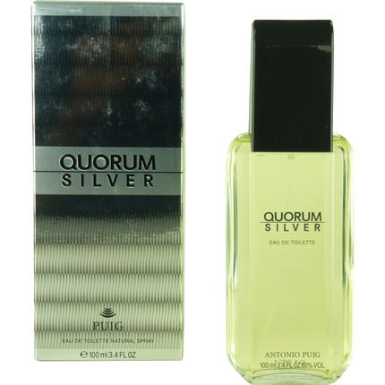 Puig Quorum Silver Edt Спрей 100 мл 3,4 унции, Antonio Puig цена и фото