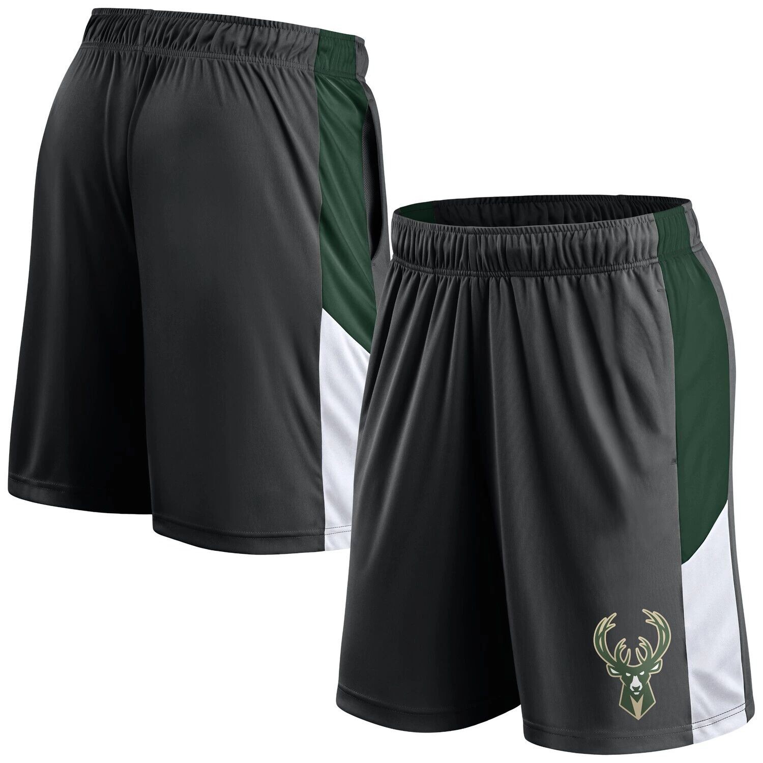 

Мужские черные фирменные шорты для тренировок Milwaukee Bucks Fanatics