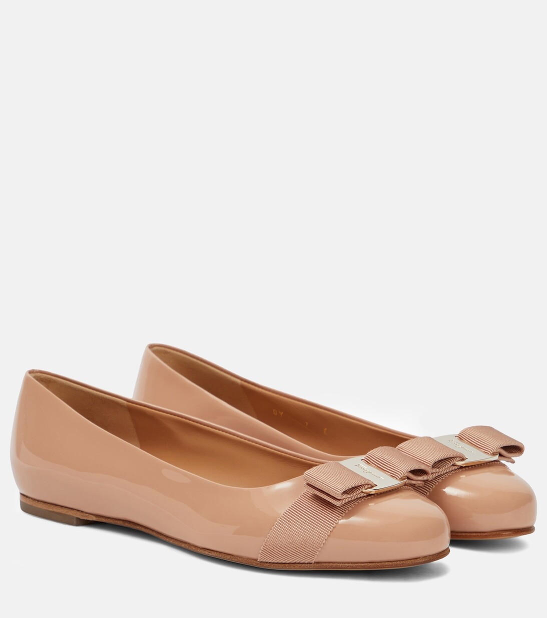 

Балетки варина Ferragamo, коричневый