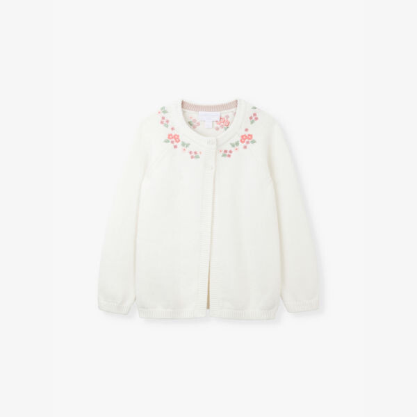 

Кардиган с длинными рукавами The Little White Company, белый