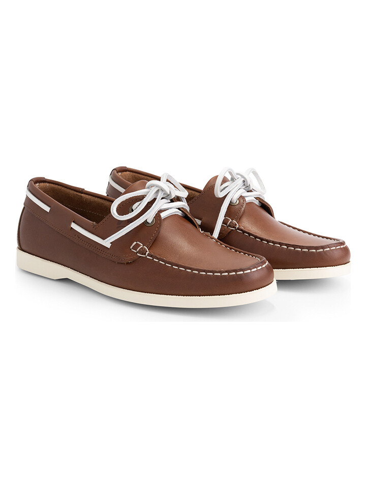

Мокасины Travelin' Leder Mokassins Exmouth, коричневый