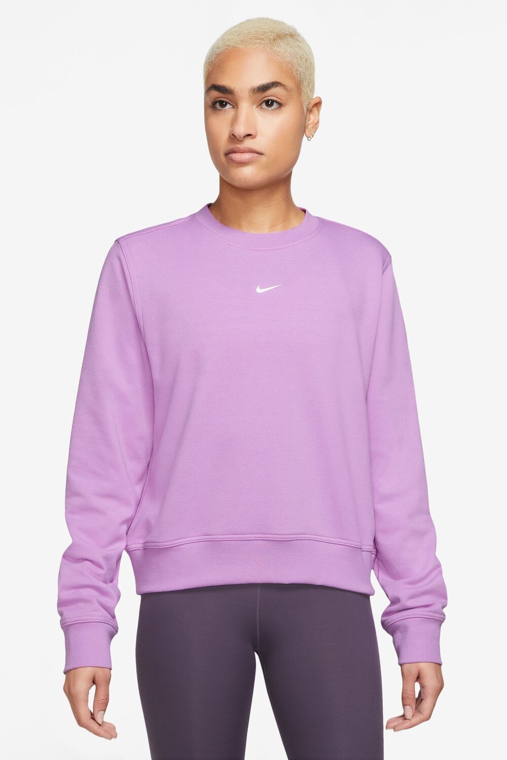 

Топ Dri-FIT One с длинными рукавами и круглым вырезом Nike, фиолетовый
