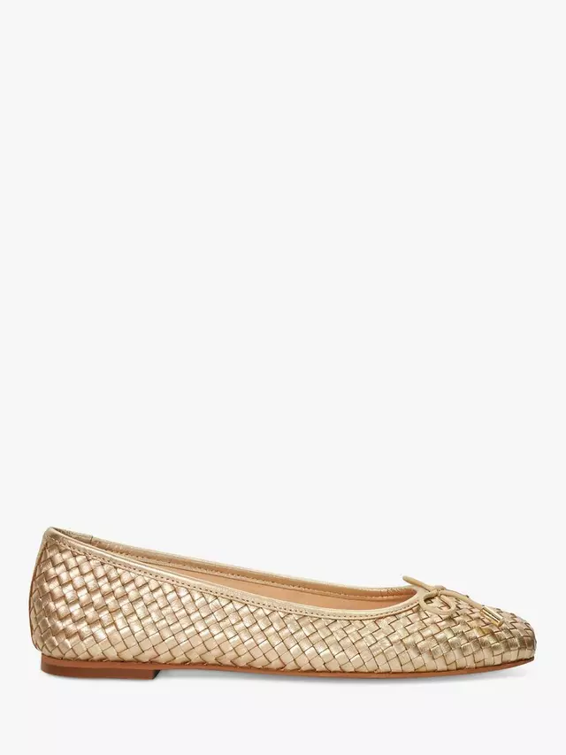 

Балетки Dune Heights Woven Leather, золотой
