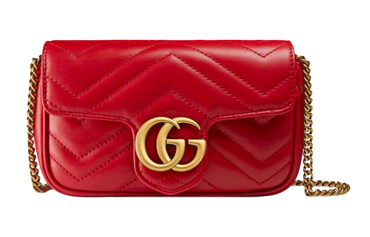 

Сумка GUCCI GG Marmont Leather, красный