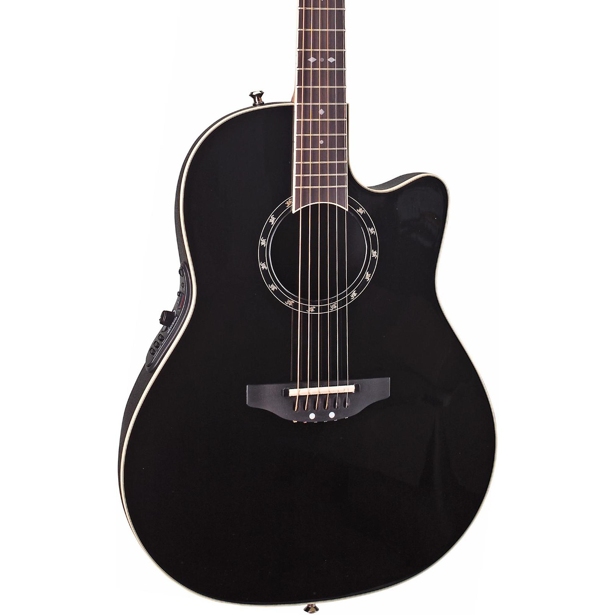 Акустически-электрическая гитара Ovation Standard Balladeer 2771 AX черная ovation 2751ax 5 standard balladeer® электроакустическая 12 струнная гитара