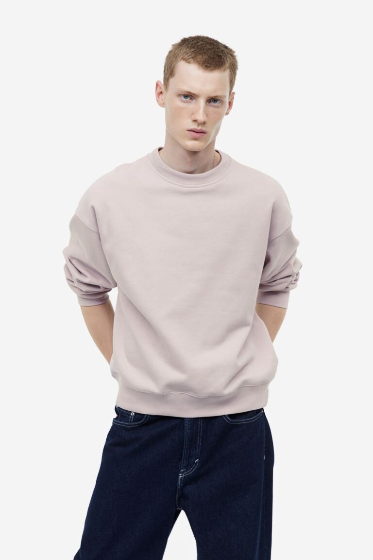 

Хлопковая толстовка оверсайз H&M