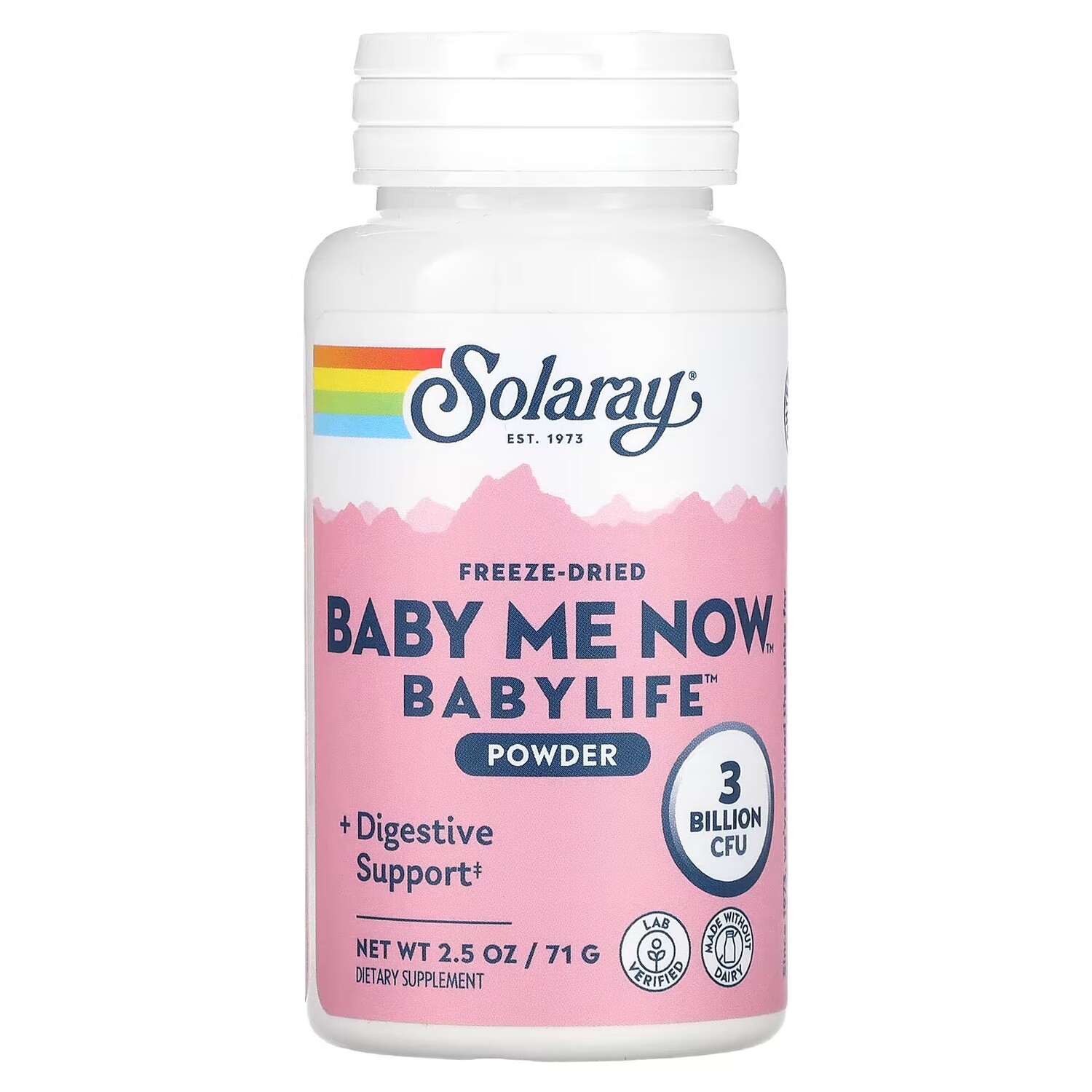 Лиофилизированный порошок Solaray Baby Me Now Babylife, 71 г solaray freeze dried baby me now порошок babylife 3 млрд кое 71 г 2 5 унции