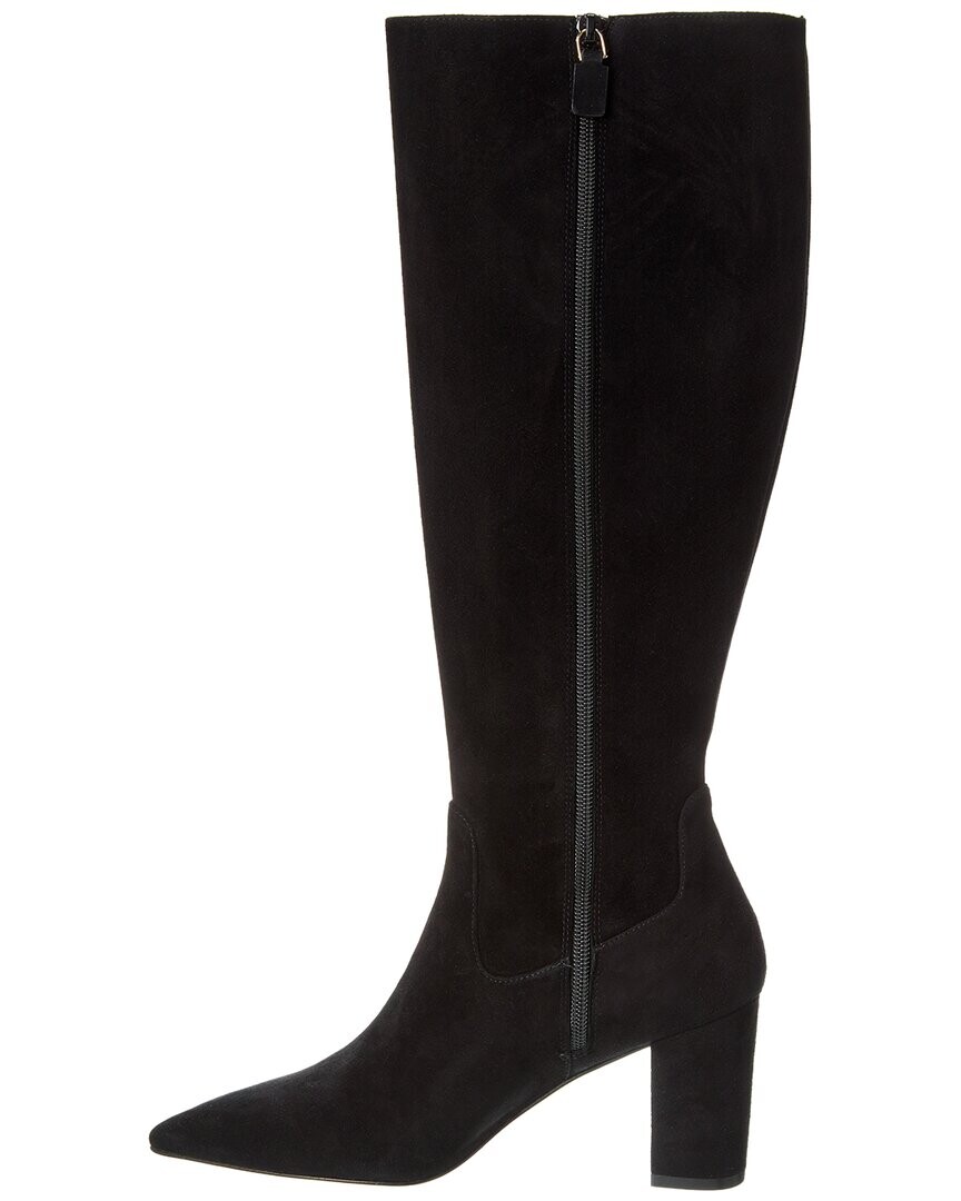 

Замшевые сапоги до колена Stuart Weitzman Renegade Zip 75, черный