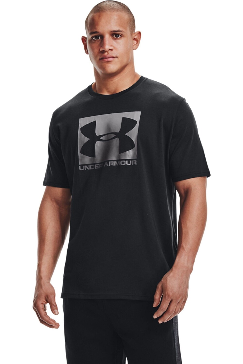 

Черная футболка свободного кроя с логотипом Under Armour, черный