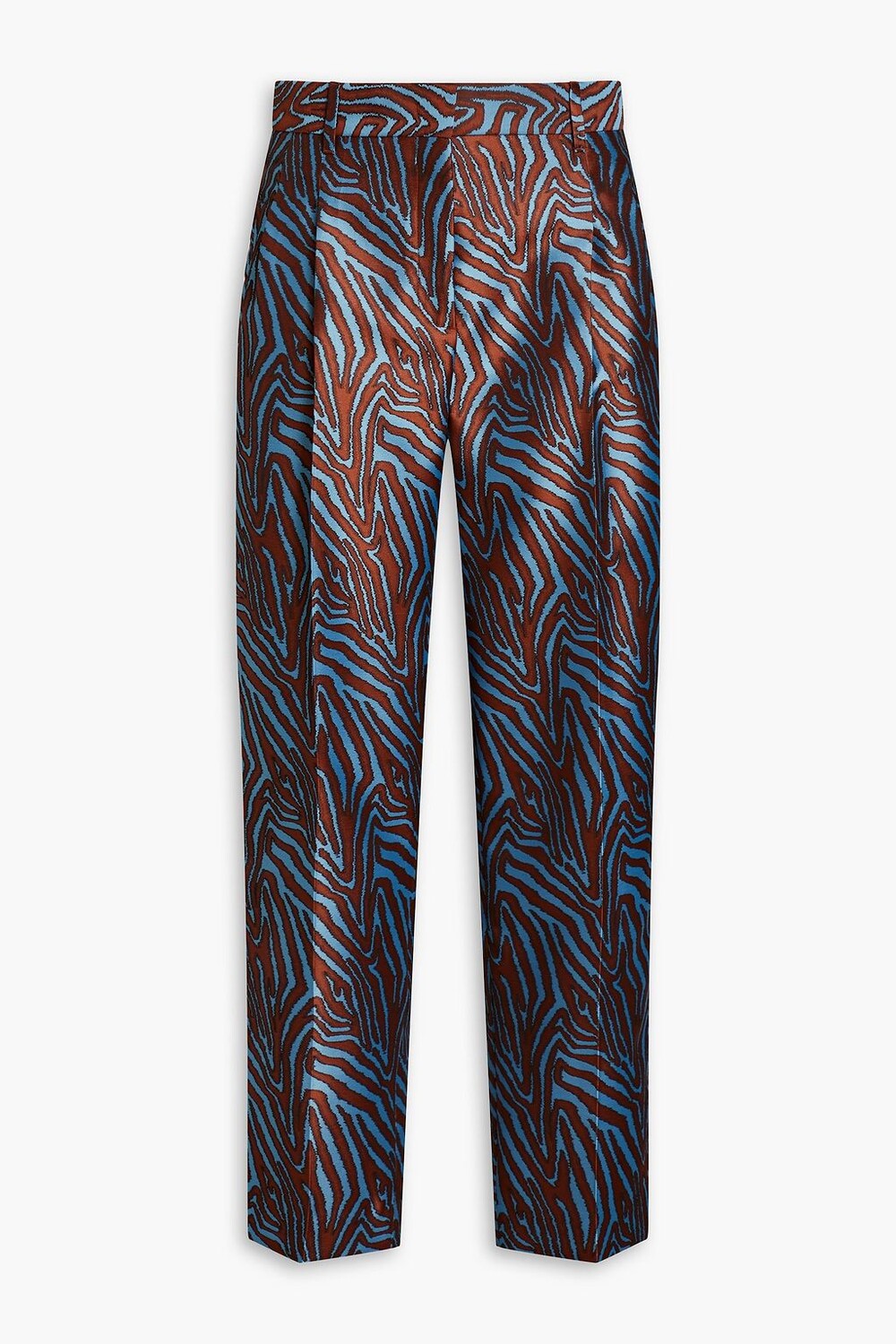 

Укороченные жаккардовые брюки прямого кроя PAUL SMITH, коричневый