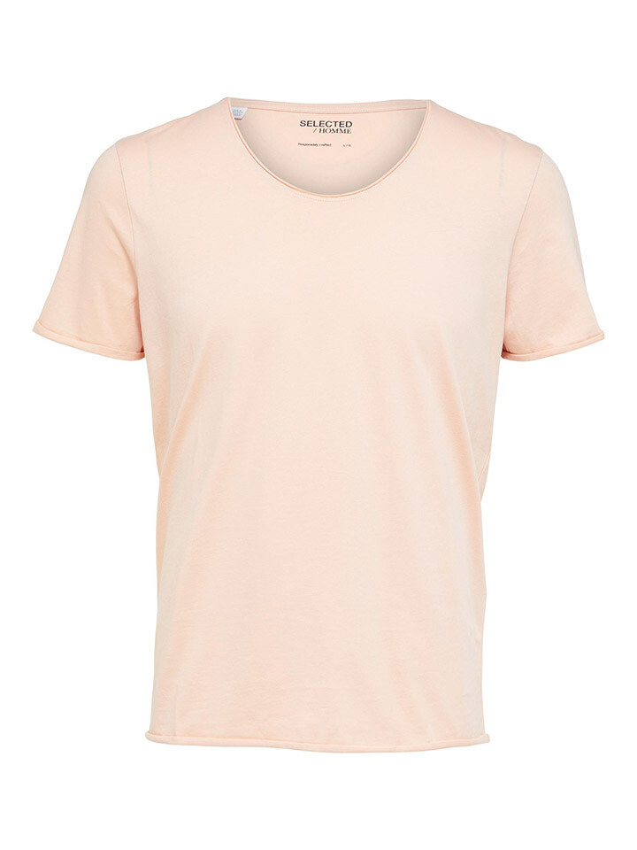 

Футболка SELECTED HOMME Tex, розовый