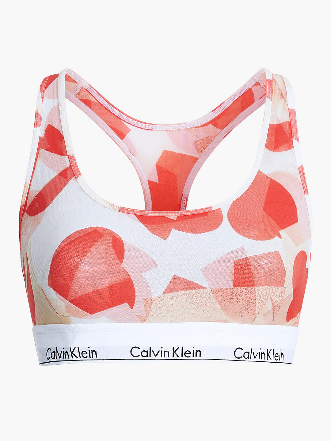 

Calvin Klein Modern Хлопковый бюстгальтер с принтом в виде сердечек, белый/оранжевый Odyssey