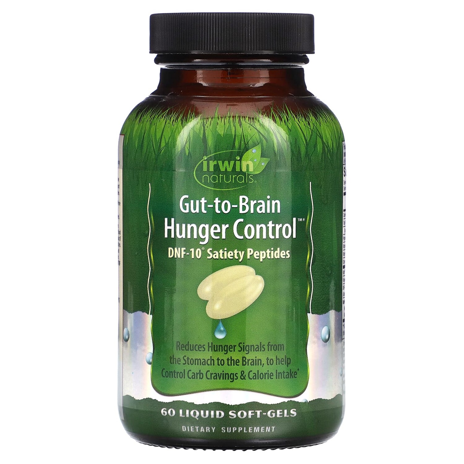 

Контроль голода между кишечником и мозгом, 60 мягких таблеток, Irwin Naturals