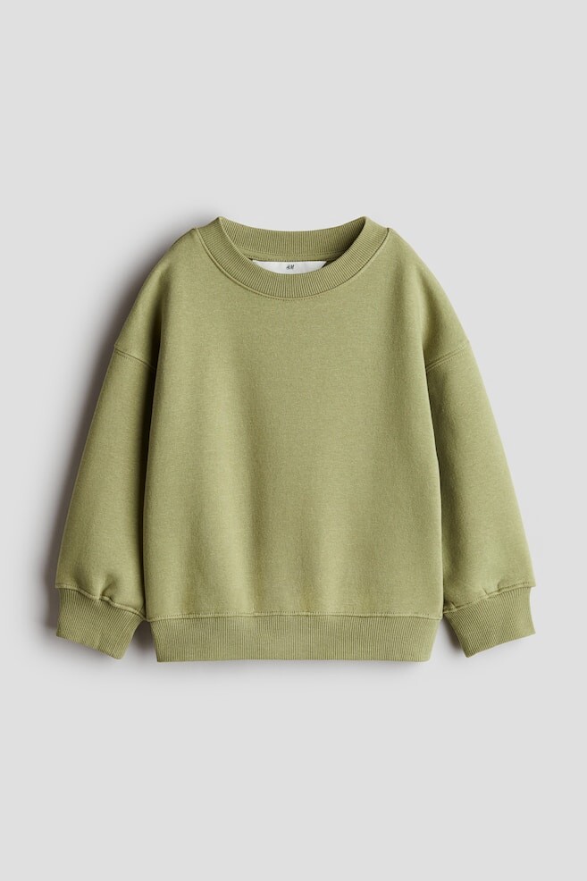 

Толстовка оверсайз с круглым вырезом H&M, зеленый