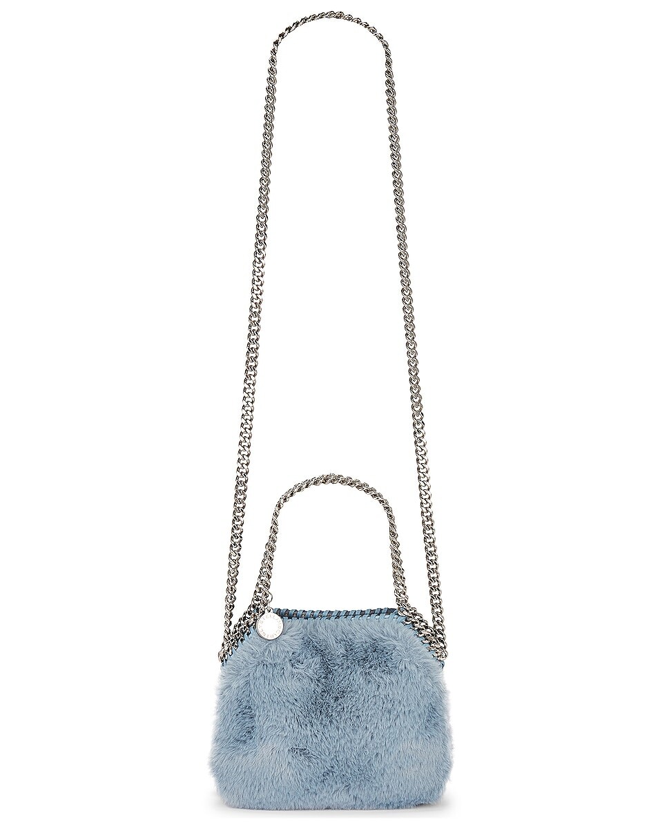 

Сумка кросс-боди Stella Mccartney Mini Falabella Shoulder, цвет Jade Blue