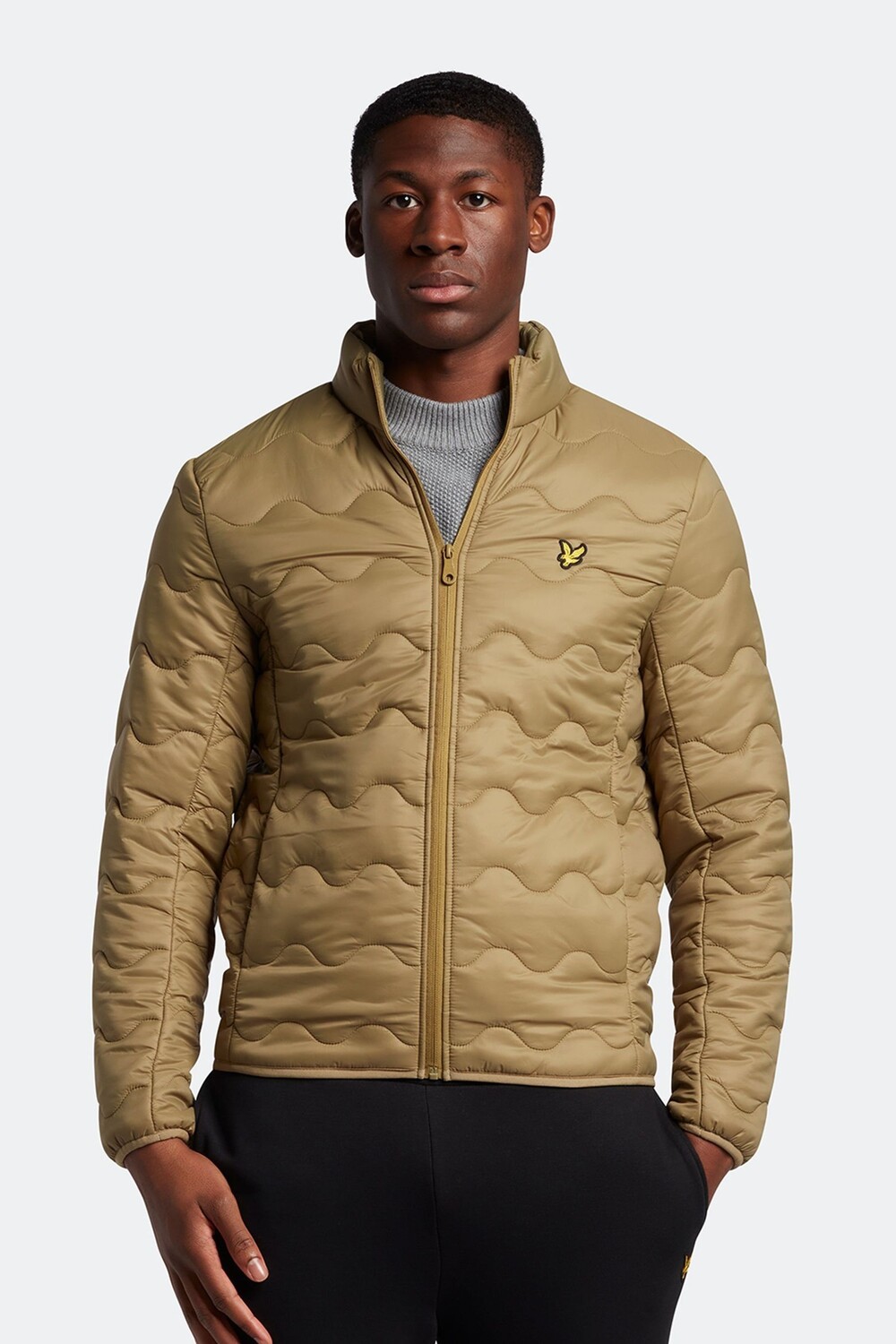 

Коричневая стеганая куртка с гербом Lyle & Scott, коричневый
