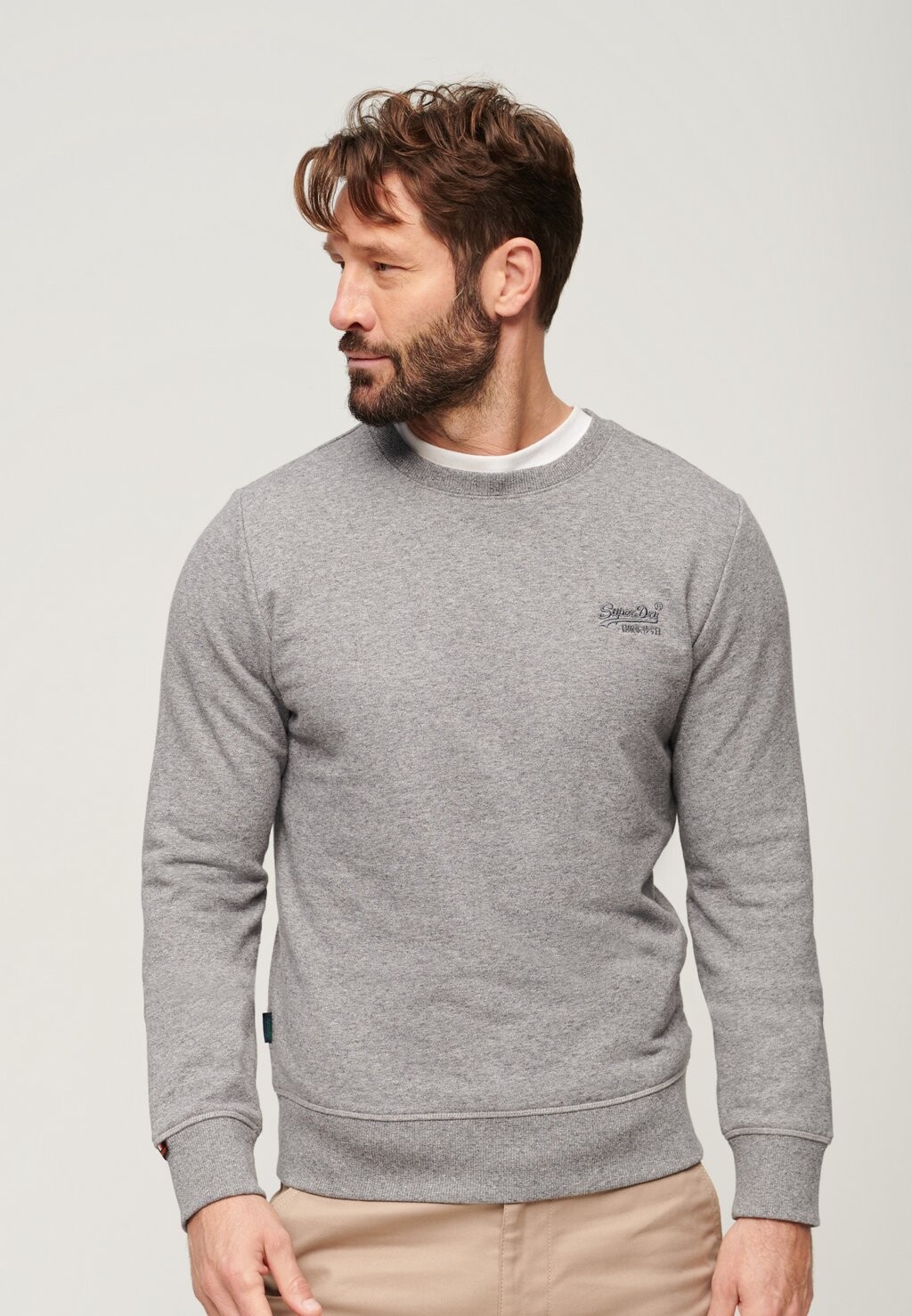

Толстовка ESSENTIAL LOGO CREW Superdry, цвет dark grey fleck marl